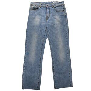 Dirk Bikkembergs Slim Straight Leg Light Wash Button Fly Jeans mens size 32x28